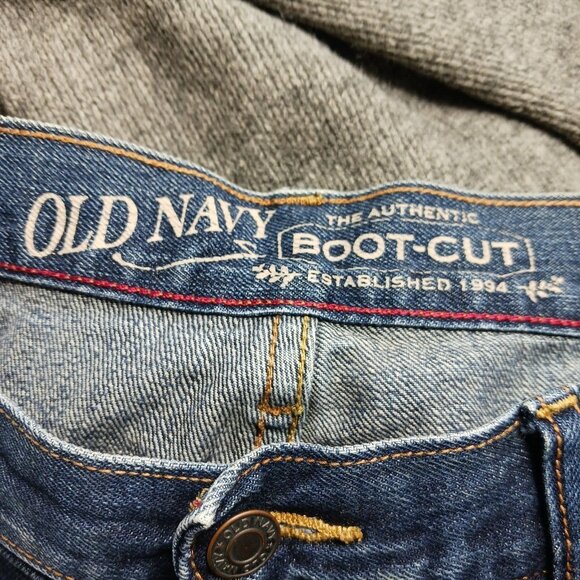 Old Navy Bootcut Jeans Mens 34x33 Blue Denim Vintage Y2K Classic Western Fit - Picture 3 of 10